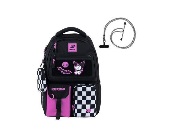 Рюкзак школьный Kite Education teens 2587M HK-2 Kuromi (HK25-2587M-2), изображение 3 Рюкзак школьный Kite Education teens 2587M HK-2 Kuromi (HK25-2587M-2), изображение 3