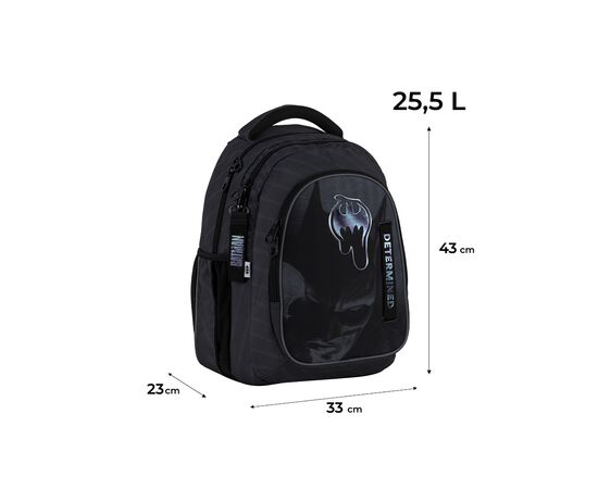 Рюкзак школьный Kite Education teens 8001L DC Batman (DC25-8001L), изображение 2 Рюкзак школьный Kite Education teens 8001L DC Batman (DC25-8001L), изображение 2