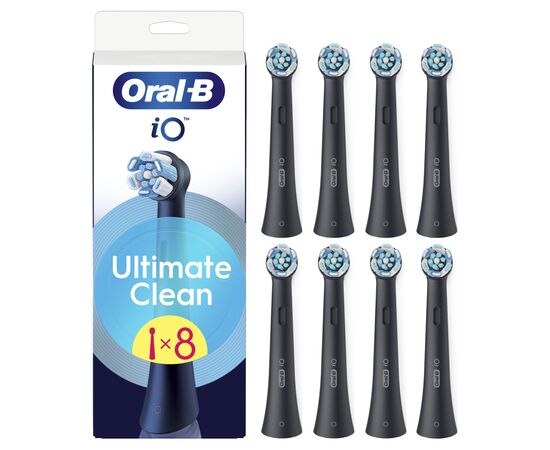 Насадка для зубної щітки Oral-B iO Ultimate Clean (Black) 8 ct XXL Pack (8700216778442)