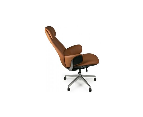 Офісне крісло Barsky Lux Leather brown LC-02 (LC-02), зображення 8 Офісне крісло Barsky Lux Leather brown LC-02 (LC-02), зображення 8