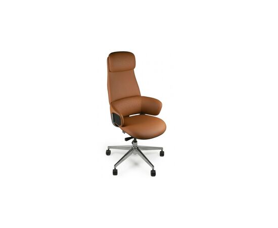 Офисное кресло Barsky Lux Leather brown LC-02 (LC-02)