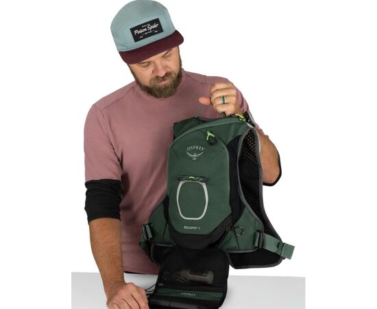 Рюкзак туристический Osprey Escapist Velocity 6 tundra green/botanica - S/M - зелений (009.3867), изображение 11