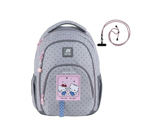 Рюкзак школьный Kite Education teens 905M Hello Kitty (HK25-905M), изображение 3 Рюкзак школьный Kite Education teens 905M Hello Kitty (HK25-905M), изображение 3