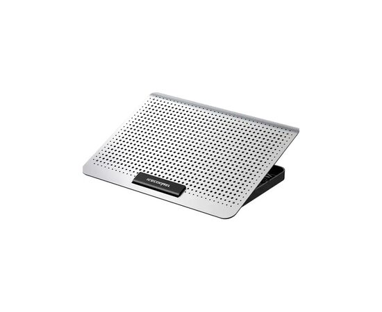 Підставка до ноутбука IceCoorel 10-15.6", 6*60mm 580 RPM, 2*USB, 350x225x26mm, Silver (A19)