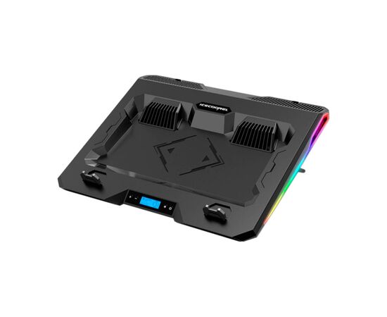 Підставка до ноутбука IceCoorel 10-15.6", 2*60mm 2800 RPM, USB2.0+LCD+speed control., 400x350x45mm (A3)