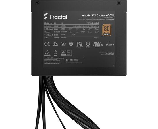 Блок питания Fractal Design 450W Anode SFX Bronze (FD-P-AS2B-450-EU), изображение 7 Блок питания Fractal Design 450W Anode SFX Bronze (FD-P-AS2B-450-EU), изображение 7