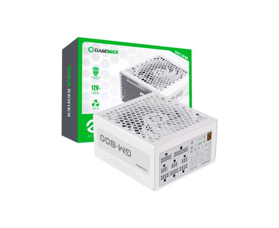 Блок питания Gamemax 800W (GM-800 Modular white), изображение 10 Блок питания Gamemax 800W (GM-800 Modular white), изображение 10