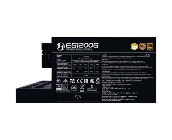Блок питания Lian Li 1200W EDGE GOLD Black (G9P.EG1200G.BH00.EU), изображение 4 Блок питания Lian Li 1200W EDGE GOLD Black (G9P.EG1200G.BH00.EU), изображение 4