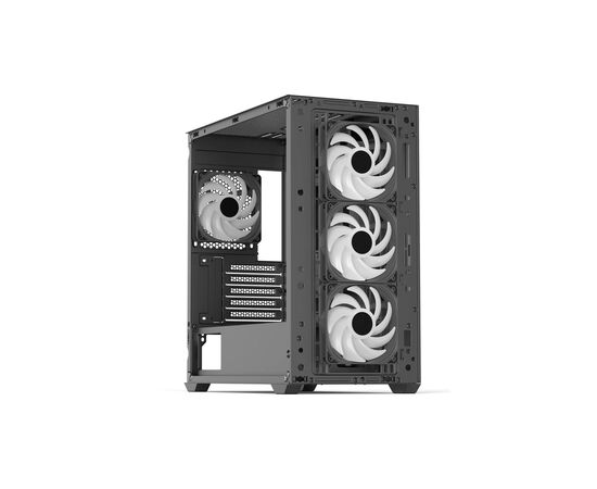 Корпус AeroCool D301A-G-BK-v2 Black (ACCS-DS03043.11), изображение 6 Корпус AeroCool D301A-G-BK-v2 Black (ACCS-DS03043.11), изображение 6