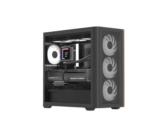 Корпус AeroCool D301A-G-BK-v2 Black (ACCS-DS03043.11)
