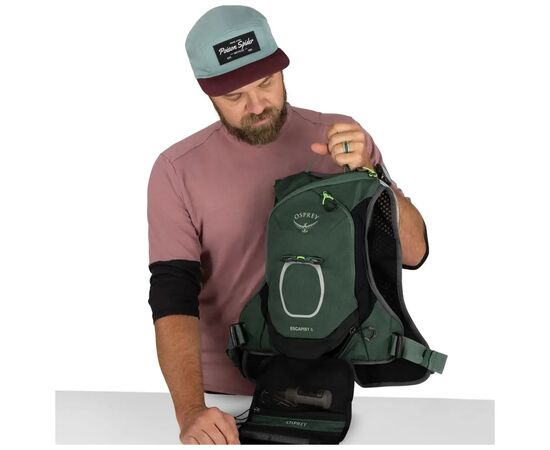 Рюкзак туристический Osprey Escapist Velocity 6 tundra green/botanica - L/XL - зелений (009.3866), изображение 5 Рюкзак туристический Osprey Escapist Velocity 6 tundra green/botanica - L/XL - зелений (009.3866), изображение 5