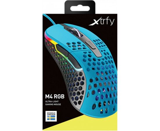 Мышка Xtrfy M4 RGB Miami Blue (XG-M4-RGB-BLUE), изображение 7 Мышка Xtrfy M4 RGB Miami Blue (XG-M4-RGB-BLUE), изображение 7