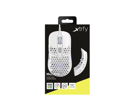 Мышка Xtrfy M42 RGB White (XG-M42-RGB-WHITE), изображение 10 Мышка Xtrfy M42 RGB White (XG-M42-RGB-WHITE), изображение 10