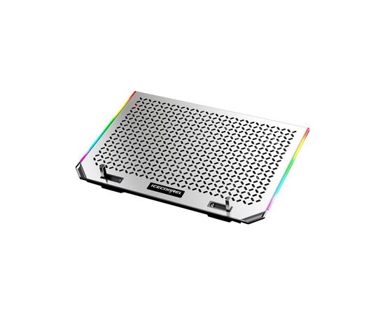 Подставка для ноутбука IceCoorel 10-15.6", 6*80mm 1800 RPM, 2*USB, 366x256x23mm, RGB (A17)