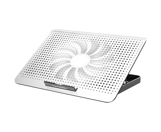 Подставка для ноутбука IceCoorel 10-15.6", 1*180mm 580 RPM, 2*USB, 350x225x26mm, Silver (A18), изображение 2 Подставка для ноутбука IceCoorel 10-15.6", 1*180mm 580 RPM, 2*USB, 350x225x26mm, Silver (A18), изображение 2