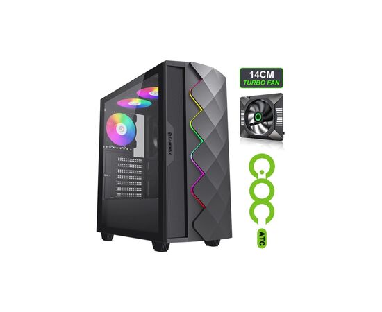 Корпус Gamemax Black Diamond CP, изображение 2 Корпус Gamemax Black Diamond CP, изображение 2