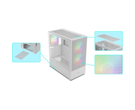 Корпус Gamdias TALOS M3 MESH WH (4711514500905), изображение 9 Корпус Gamdias TALOS M3 MESH WH (4711514500905), изображение 9