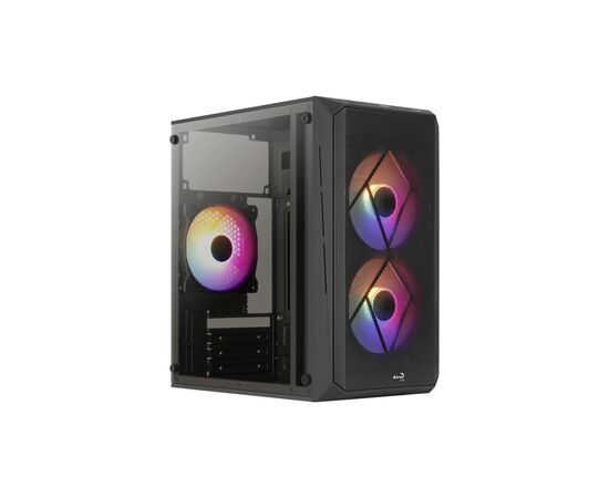 Корпус AeroCool CS-107-A-BK-v2 Black 600W (ACCX-PC14002.11), изображение 9 Корпус AeroCool CS-107-A-BK-v2 Black 600W (ACCX-PC14002.11), изображение 9