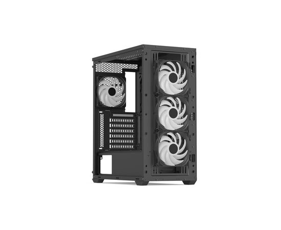 Корпус AeroCool D501A-G-BK-v2 Black (ACCM-DS01043.11), изображение 5 Корпус AeroCool D501A-G-BK-v2 Black (ACCM-DS01043.11), изображение 5