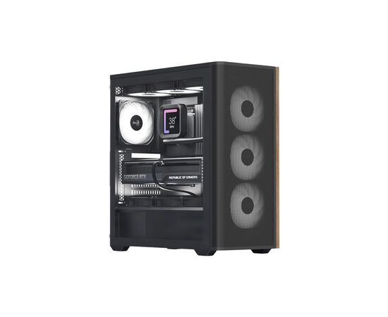 Корпус AeroCool D501A-G-BK-v2 Black (ACCM-DS01043.11)