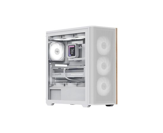 Корпус AeroCool D501A-G-WT-v2 White (ACCM-DS01043.21)