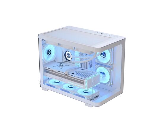 Корпус AeroCool P300C-G-WT-v1 White (ACCS-PN02033.21), изображение 2 Корпус AeroCool P300C-G-WT-v1 White (ACCS-PN02033.21), изображение 2