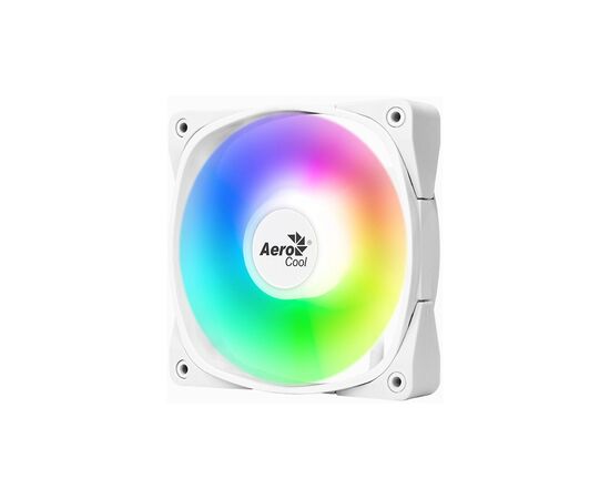 Кулер для корпуса AeroCool Frame X 12 PWM ARGB White (ACF3-FM11217.21), изображение 2 Кулер для корпуса AeroCool Frame X 12 PWM ARGB White (ACF3-FM11217.21), изображение 2