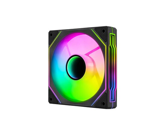 Кулер для корпуса AeroCool Phantom M-3 Reverse 12 PWM ARGB Black (ACF3-MR11227.11), изображение 2 Кулер для корпуса AeroCool Phantom M-3 Reverse 12 PWM ARGB Black (ACF3-MR11227.11), изображение 2