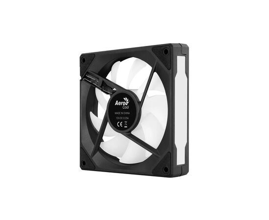 Кулер для корпуса AeroCool Phantom M-3 Reverse 12 PWM ARGB Black (ACF3-MR11227.11), изображение 5 Кулер для корпуса AeroCool Phantom M-3 Reverse 12 PWM ARGB Black (ACF3-MR11227.11), изображение 5
