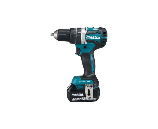 Шуруповерт Makita дрель-шуруповерт с ударом LXT, 18В, 3Аг х 2шт, DC18RC, кейс, (DHP484RFE)