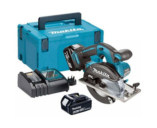 Дисковая пила Makita по металлу LXT, 4Аг х 2шт, Makpac, 150мм (DCS551RMJ), изображение 3 Дисковая пила Makita по металлу LXT, 4Аг х 2шт, Makpac, 150мм (DCS551RMJ), изображение 3