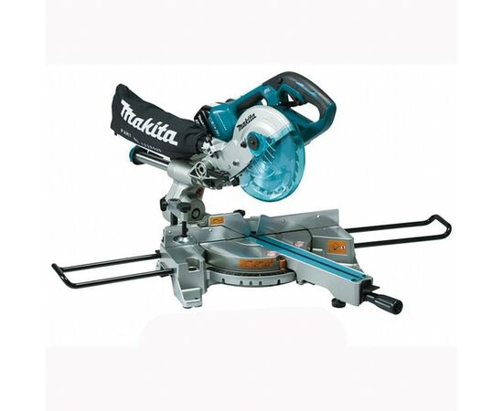 Торцовочная пила Makita с протяжкой 18В + 5Аг х 2шт, 190мм (DLS714RT2)