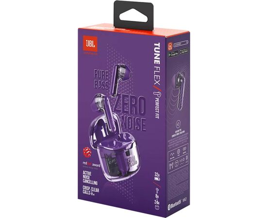 Навушники JBL Tune Flex Ghost Edition Purple (JBLTFLEXGPUR), зображення 11 Навушники JBL Tune Flex Ghost Edition Purple (JBLTFLEXGPUR), зображення 11