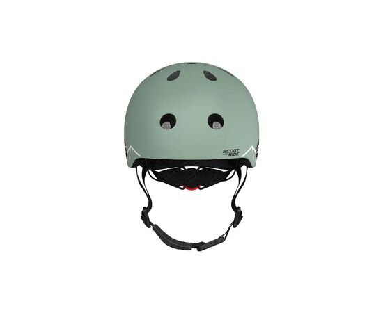 Шлем Scoot&Ride 45-51см, зеленый, с фонариком (SR-181206-GREENLINES), изображение 4 Шлем Scoot&Ride 45-51см, зеленый, с фонариком (SR-181206-GREENLINES), изображение 4