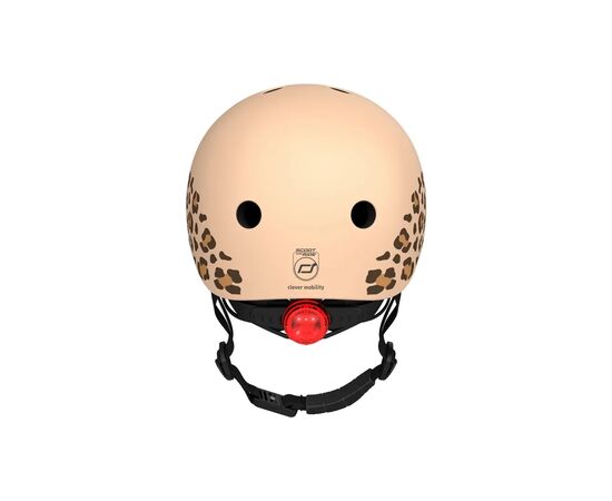 Шлем Scoot&Ride 45-51см, леопард, с фонариком (SR-181206-LEOPARD), изображение 5 Шлем Scoot&Ride 45-51см, леопард, с фонариком (SR-181206-LEOPARD), изображение 5
