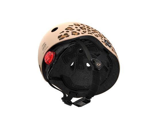 Шлем Scoot&Ride 45-51см, леопард, с фонариком (SR-181206-LEOPARD), изображение 7 Шлем Scoot&Ride 45-51см, леопард, с фонариком (SR-181206-LEOPARD), изображение 7