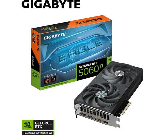 Видеокарта GIGABYTE GeForce RTX5060Ti 8Gb EAGLE OC (GV-N506TEAGLE OC-8GD), изображение 11 Видеокарта GIGABYTE GeForce RTX5060Ti 8Gb EAGLE OC (GV-N506TEAGLE OC-8GD), изображение 11