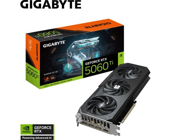 Видеокарта GIGABYTE GeForce RTX5060Ti 8Gb GAMING OC (GV-N506TGAMING OC-8GD), изображение 11 Видеокарта GIGABYTE GeForce RTX5060Ti 8Gb GAMING OC (GV-N506TGAMING OC-8GD), изображение 11
