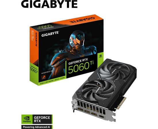 Видеокарта GIGABYTE GeForce RTX5060Ti 8Gb WINDFORCE (GV-N506TWF2-8GD), изображение 11 Видеокарта GIGABYTE GeForce RTX5060Ti 8Gb WINDFORCE (GV-N506TWF2-8GD), изображение 11