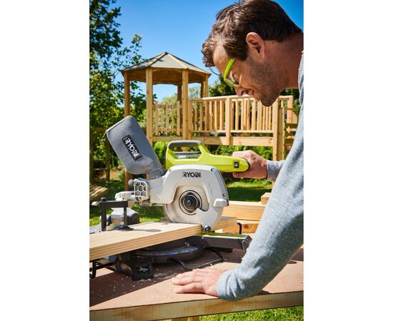 Торцовочная пила Ryobi ONE+ R18MS216-0 18V, 216мм, лазер (без АКБ и ЗУ) (5133003597), изображение 10