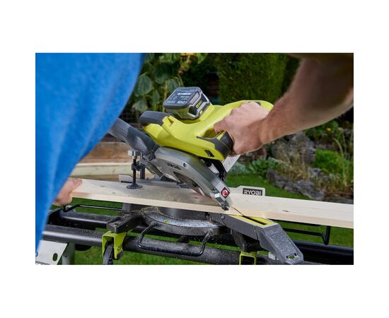 Торцовочная пила Ryobi ONE+ R18MS216-0 18V, 216мм, лазер (без АКБ и ЗУ) (5133003597), изображение 9