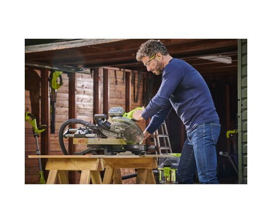 Торцовочная пила Ryobi ONE+ НР RMS18254X-0 18В с протяжкой, диск 254мм, (без АКБ и ЗУ) (5133005736), изображение 3