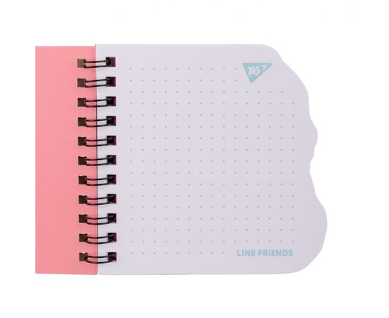 Блокнот Yes 100x100 мм 30 листов двойная спираль Line Friends yellow точки (151812), изображение 2 Блокнот Yes 100x100 мм 30 листов двойная спираль Line Friends yellow точки (151812), изображение 2