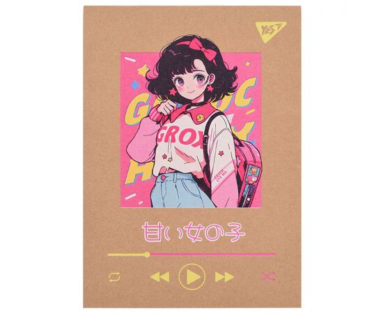 Блокнот Yes Anime В6 80 аркушів клітинка (151999)