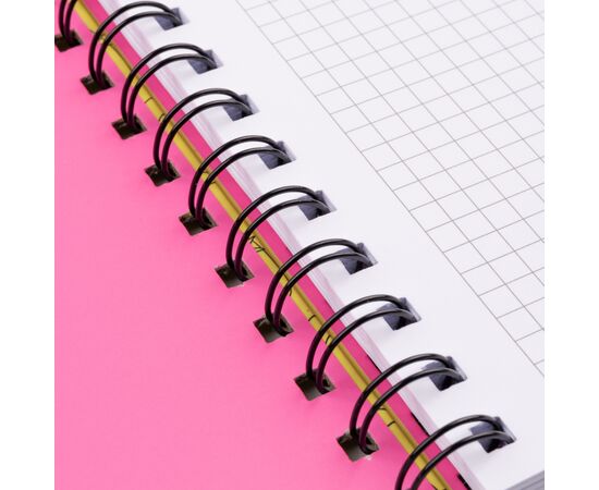 Блокнот Yes А5 80 аркушів на cпіралі з резинкою Hey Helly клітинка (151837), зображення 3 Блокнот Yes А5 80 аркушів на cпіралі з резинкою Hey Helly клітинка (151837), зображення 3