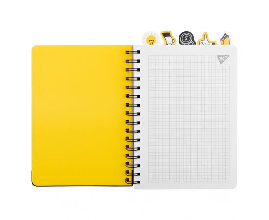 Блокнот Yes А5 96 аркушів на cпіралі із роздільниками Не ускладнюй! клітинка (151839), зображення 2 Блокнот Yes А5 96 аркушів на cпіралі із роздільниками Не ускладнюй! клітинка (151839), зображення 2