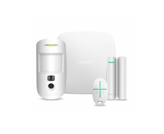 Комплект охоронної сигналізації Ajax StarterKit Cam HDR white