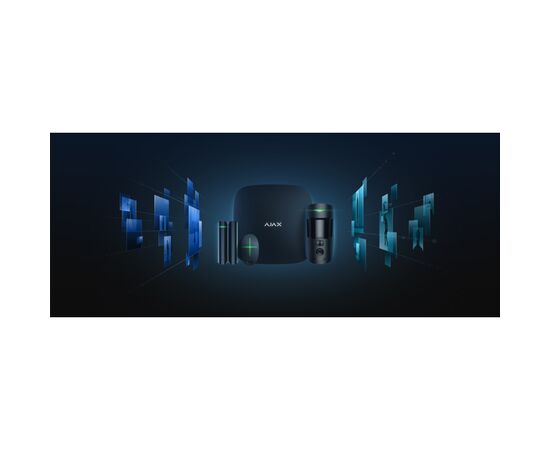 Комплект охоронної сигналізації Ajax StarterKit Cam HDR black, зображення 2 Комплект охоронної сигналізації Ajax StarterKit Cam HDR black, зображення 2