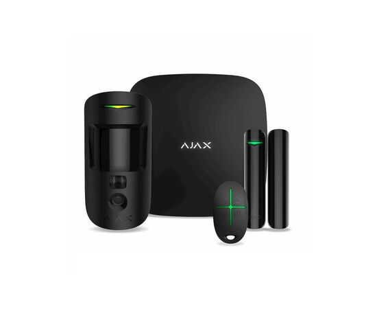 Комплект охоронної сигналізації Ajax StarterKit Cam Plus HDR black