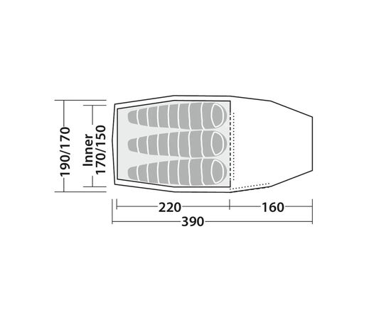 Палатка Robens Sage 3 Pro (130401) (931597), изображение 6 Палатка Robens Sage 3 Pro (130401) (931597), изображение 6